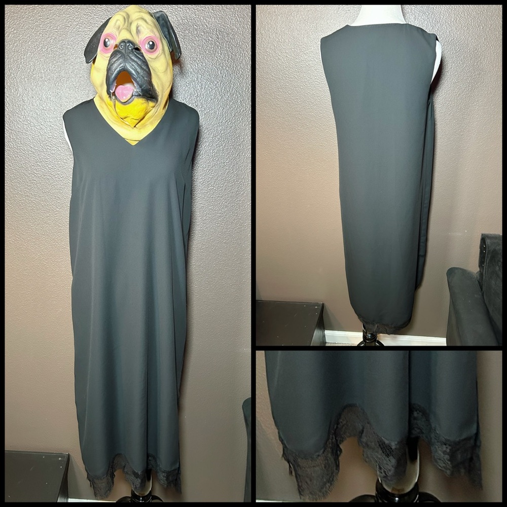 WHO WHAT WEAR, lacy hem slip dress!!